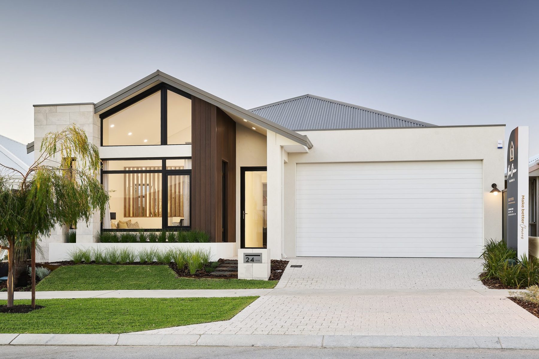 Valenza Homes contemporary facade, The Horizon